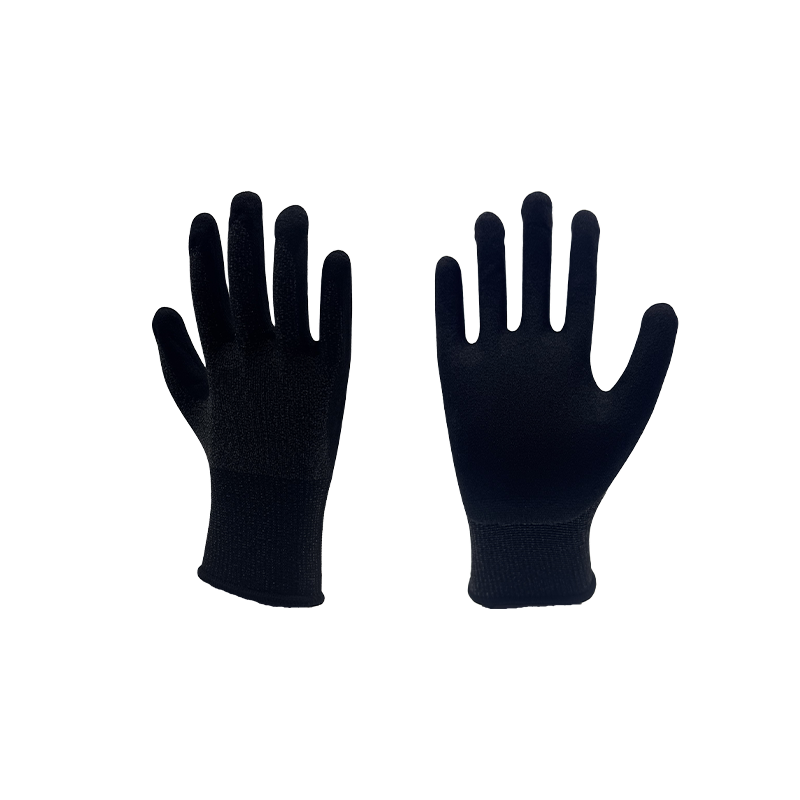 Sarung Tangan Buram Nano Poliester Spandex Nitrile 13-gauge